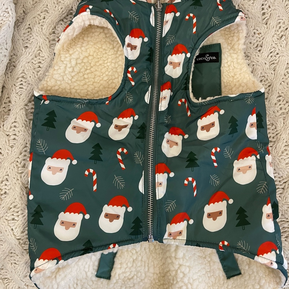 Lucy and Co Coming to Town Reversible Vest Large